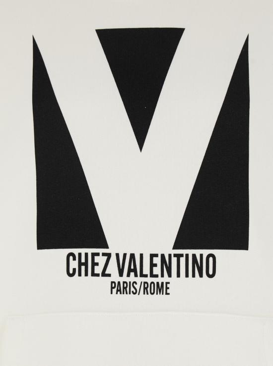 25SS 발렌티노 가라바니 후드 티셔츠 6V3MF28NAQAA03 White - VALENTINO GARAVANI