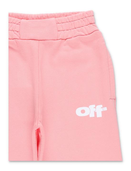 25SS [키즈] 오프화이트 스트레이트 팬츠 OGCH00AS25FLE001 3001 PINK - OFF WHITE