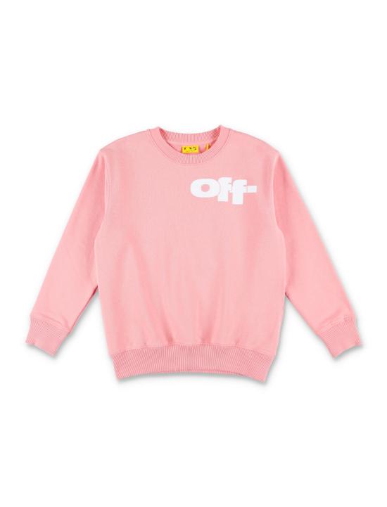 25SS [키즈] 오프화이트 니트/스웻셔츠 OGBA001S25FLE002 3001 PINK