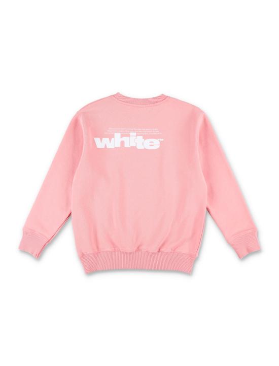 25SS [키즈] 오프화이트 니트/스웻셔츠 OGBA001S25FLE002 3001 PINK - OFF WHITE