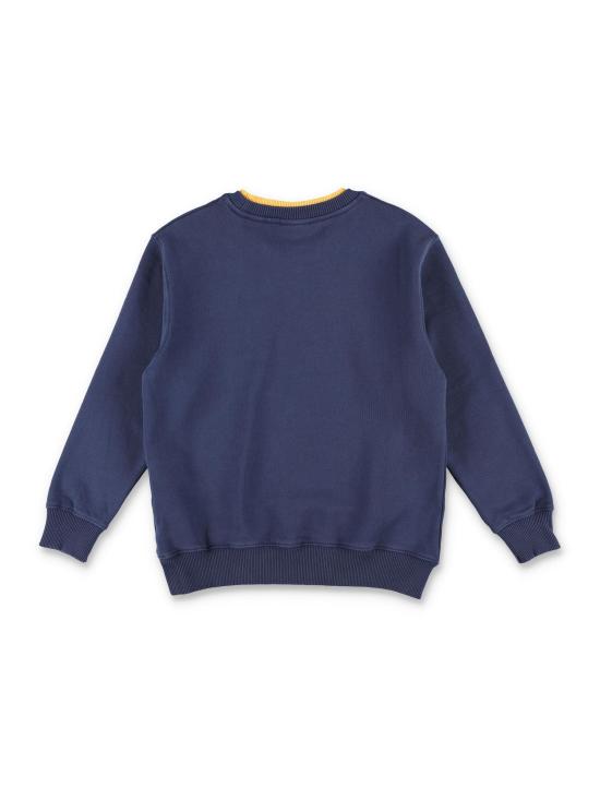 25SS [키즈] 오프화이트 니트/스웻셔츠 OBBA008S25FLE001 4618 BLUE - OFF WHITE