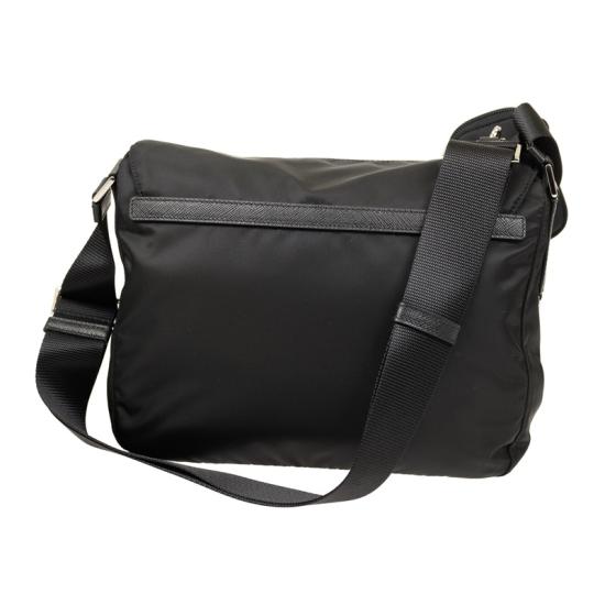 25FW 프라다 삼각로고 리나일론 메신저백  1BD953RV44F0002B1M BLACK DOM - PRADA