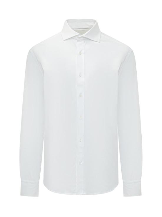 26SS 브루넬로 쿠치넬리 후드 티셔츠 M0B136686 C6159 WHITE