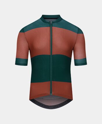 카페 뒤 사이클리스트 반팔 티셔츠 ANGELINE SEQUOIA DARK SEA Red green
