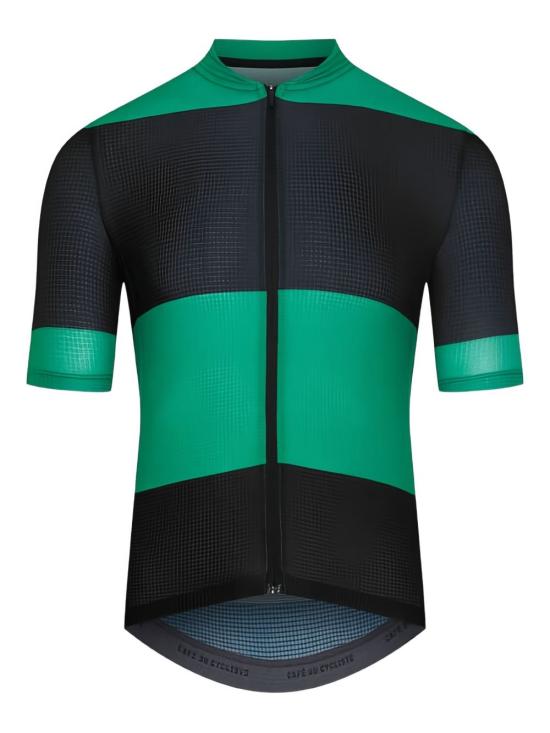  카페 뒤 시클리스트 폴로 티셔츠 ANGELINE BLACK GREEN Black green - CAFE' DU CYCLISTE