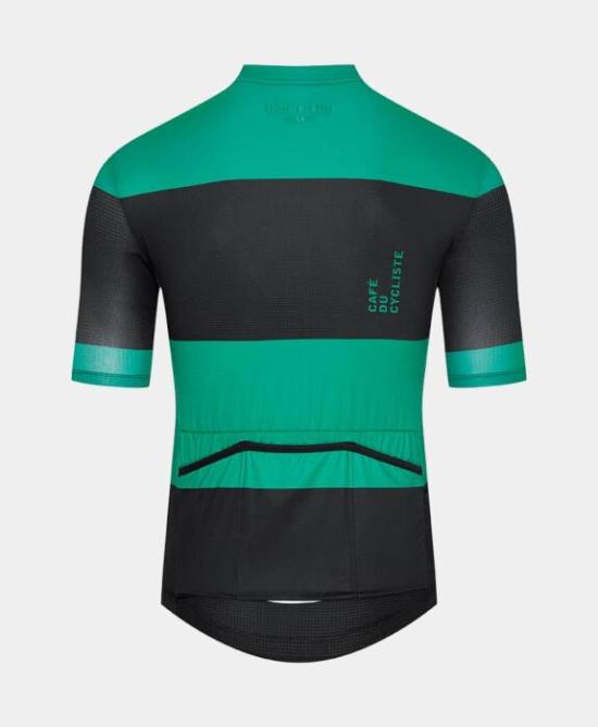  카페 뒤 시클리스트 폴로 티셔츠 ANGELINE BLACK GREEN Black green - CAFE' DU CYCLISTE