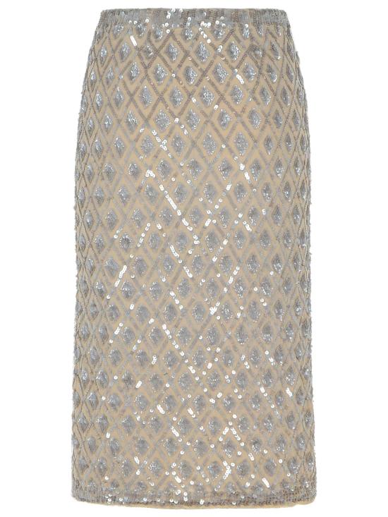 25SS 파로쉬 미디 스커트 GILD D621510038 Beige - PAROSH