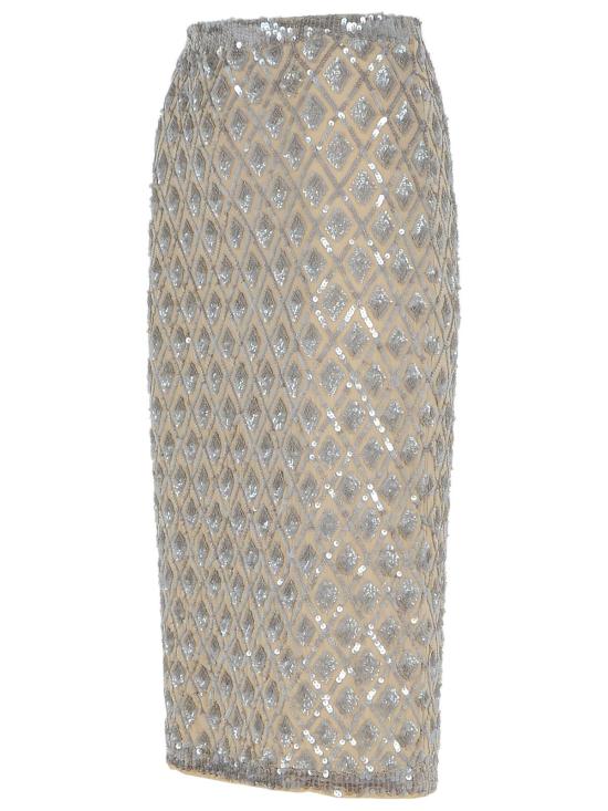 25SS 파로쉬 미디 스커트 GILD D621510038 Beige - PAROSH