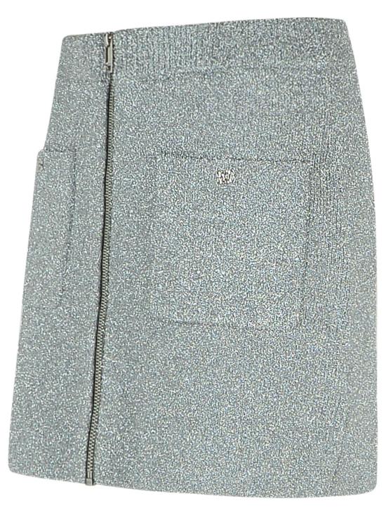 25SS 가니 숏 스커트 K2366018 Silver - GANNI