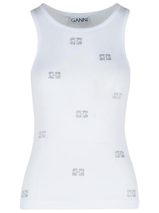 25SS 가니 민소매 티셔츠 T4087151 White