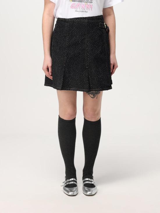 25SS 가니 숏 스커트 J1618 099 Black