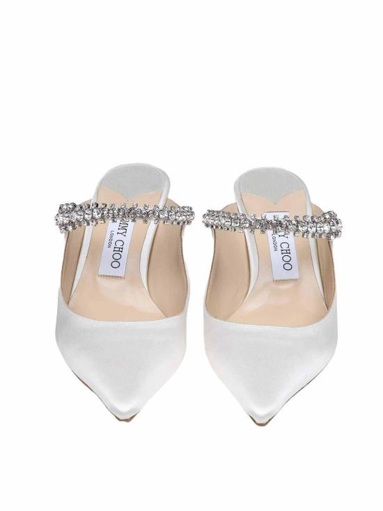 26FW 지미추 뮬/슬리퍼 BING65SAT White - JIMMY CHOO
