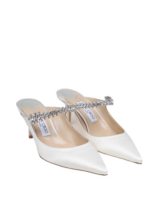 26FW 지미추 뮬/슬리퍼 BING65SAT White - JIMMY CHOO