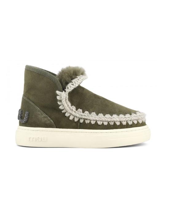  모우 부츠 Stivaletto con Logo Glietter 및 Suola 스니커즈 베르데 - MOU