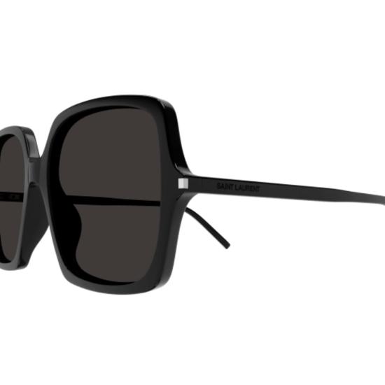  생로랑 선글라스 이브 생 로랑 오버사이즈 스퀘어 아세테이트 선글라스 블랙 - SAINT LAURENT