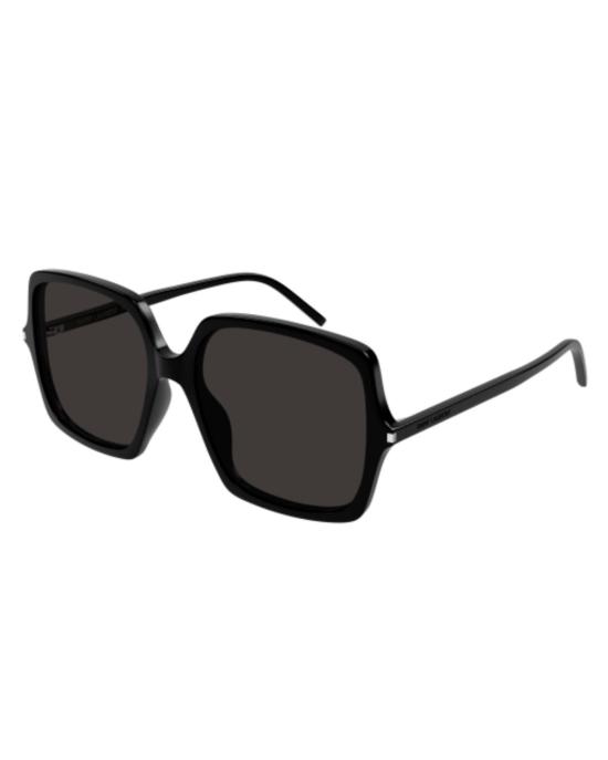  생로랑 선글라스 이브 생 로랑 오버사이즈 스퀘어 아세테이트 선글라스 블랙 - SAINT LAURENT