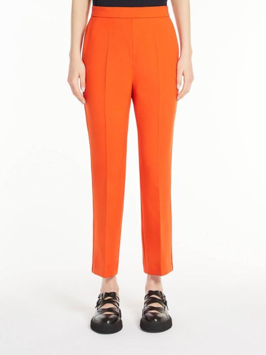  막스마라 네페타 울 블렌드 크레이프 팬츠 2411131081600004 - MAX MARA