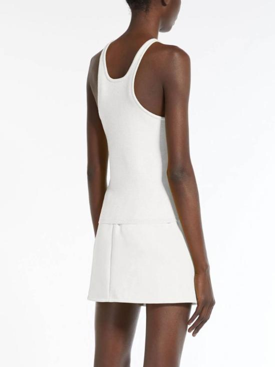 24FW 막스마라 민소매 티셔츠 2411361071650O001 White - MAX MARA