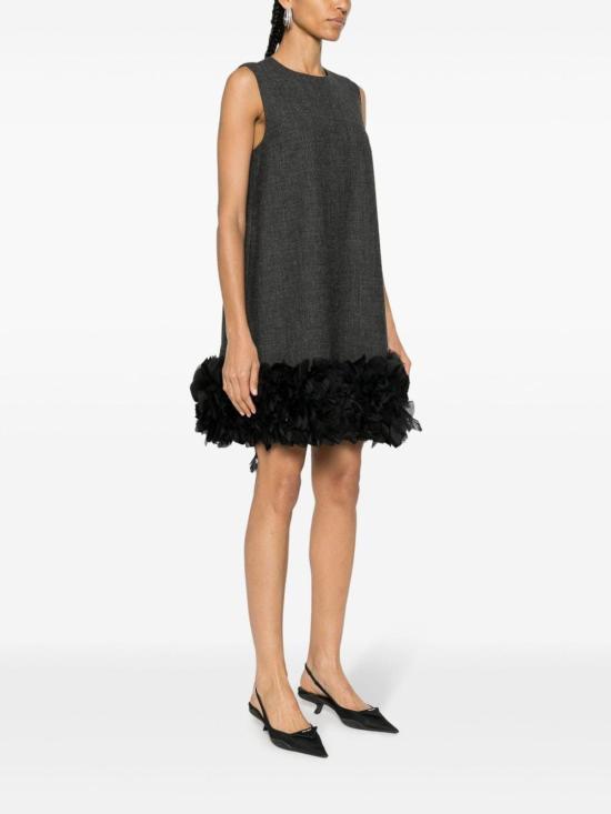 24FW 프라다 미디 원피스 P3L05RSOOO13XKF0480 Grey - PRADA