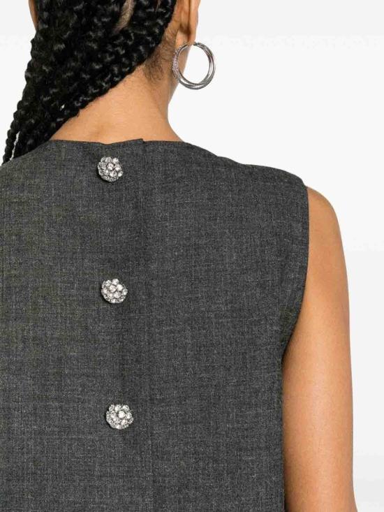 24FW 프라다 미디 원피스 P3L05RSOOO13XKF0480 Grey - PRADA