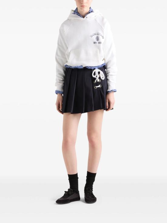 25SS 프라다 후드 티셔츠 134713SOOO16V4 F0009 BIANCO - PRADA