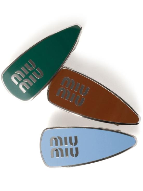  미우미우 헤어 액세서리 5IF2162F6T green