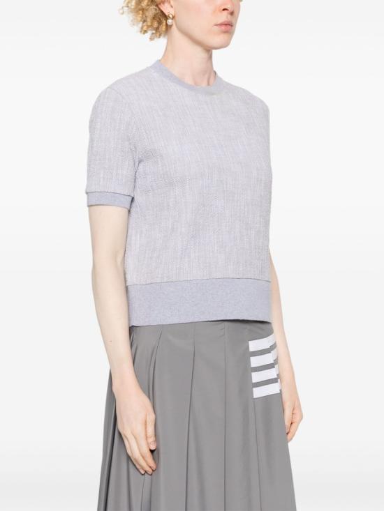  톰브라운 반팔 티셔츠 FJS206AJ0194 grey - THOM BROWNE