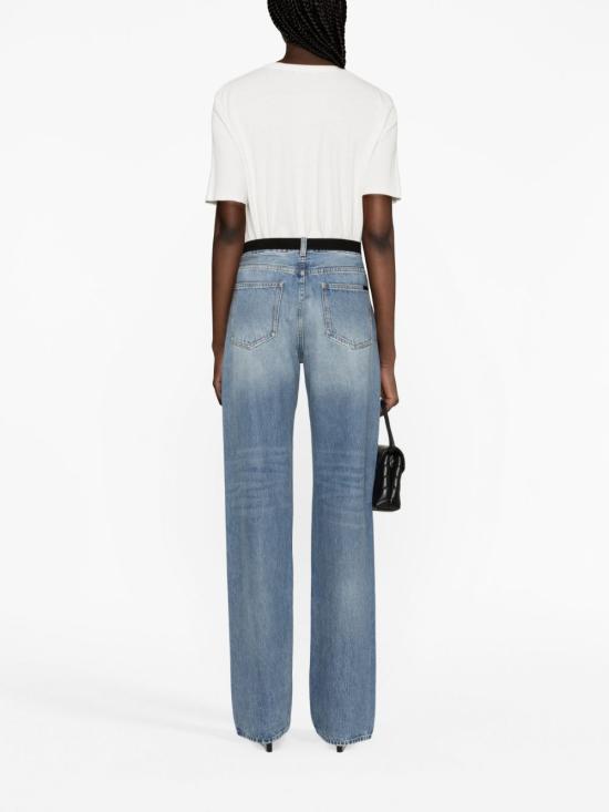  생로랑 반팔 티셔츠 747125YB2XE - SAINT LAURENT