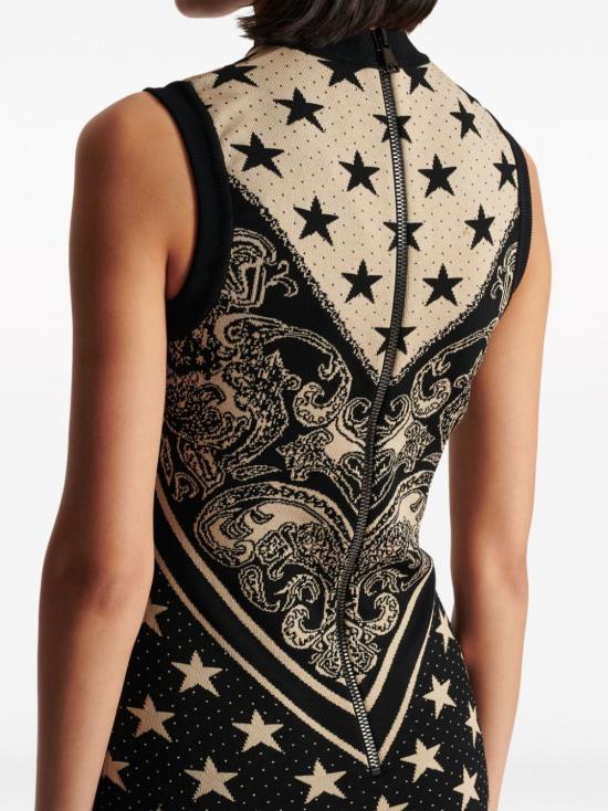  발망 미디 원피스 CF1R4205KF76 - BALMAIN