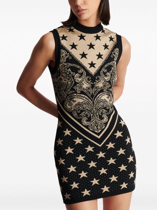  발망 미디 원피스 CF1R4205KF76 - BALMAIN