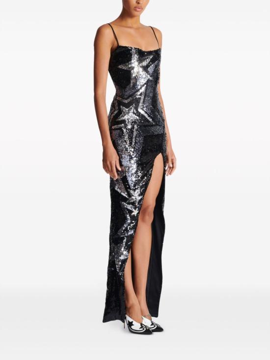  발망 숏 원피스 CF1RN113PC22 black - BALMAIN