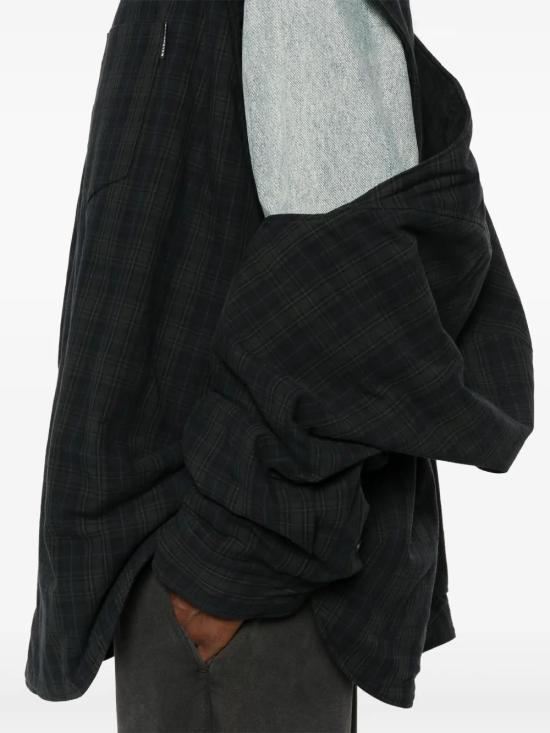  발렌시아가 긴팔 셔츠 751728TOM17 dark grey - BALENCIAGA