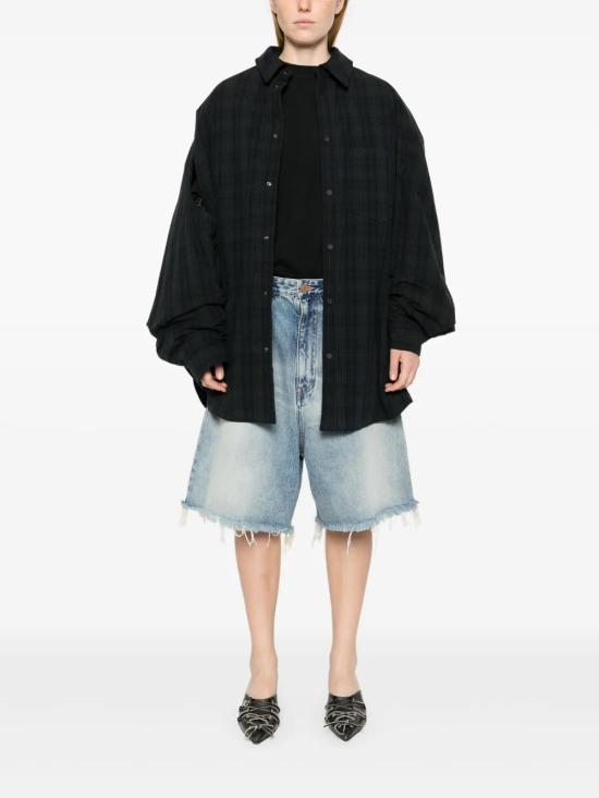  발렌시아가 긴팔 셔츠 751728TOM17 dark grey - BALENCIAGA