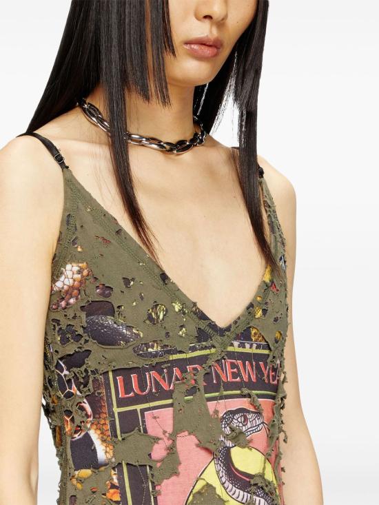  디젤 숏 원피스 P015140SPBM khaki - DIESEL