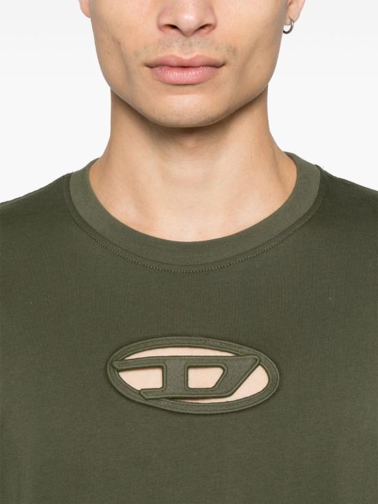  디젤 반팔 티셔츠 A151800NIAX dark green - DIESEL