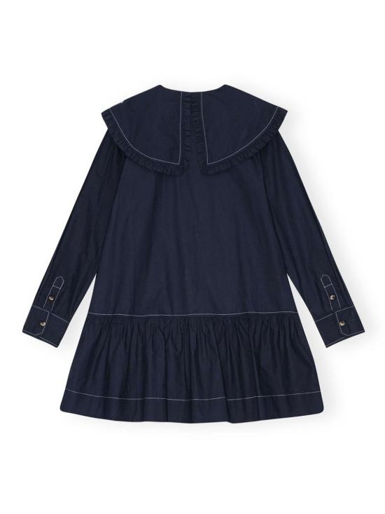  가니 숏 원피스 W0157 navy - GANNI