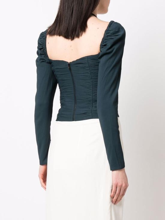  셀프 포트레이트 블라우스 SS22024TB blue - SELF PORTRAIT