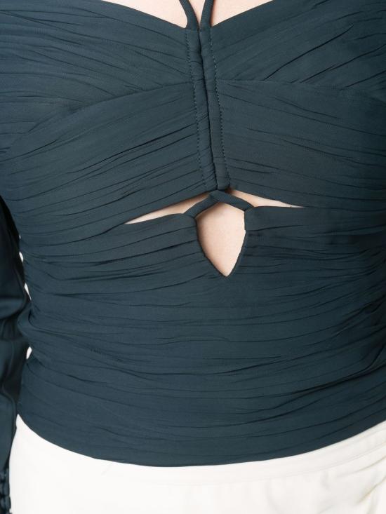  셀프 포트레이트 블라우스 SS22024TB blue - SELF PORTRAIT