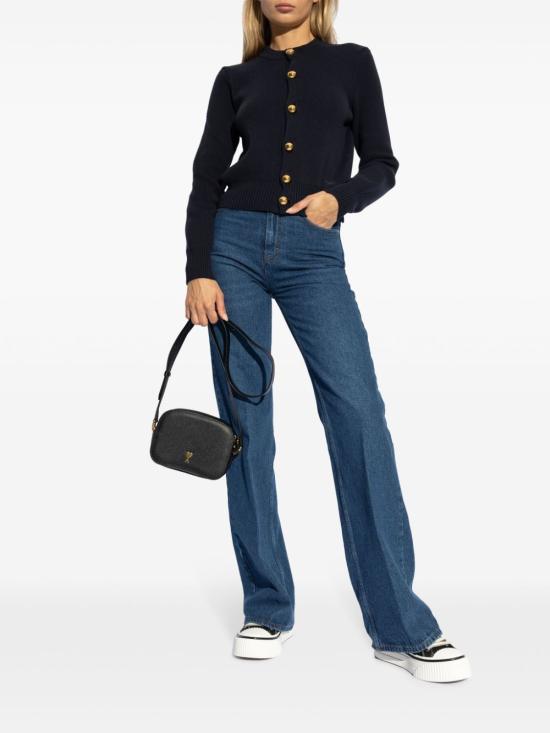  아미 가디건 FKC039KN0055 midnight blue - AMI