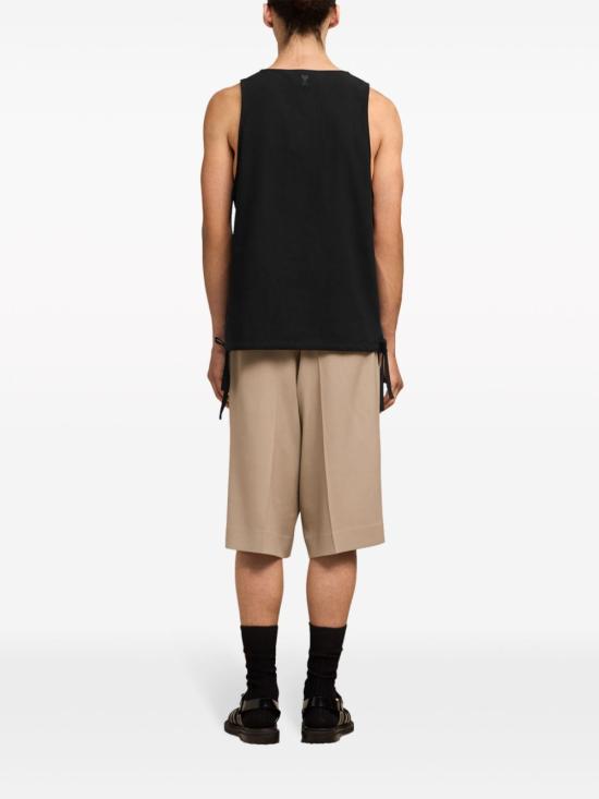  아미 민소매 티셔츠 E24UTK215CO0062 black - AMI