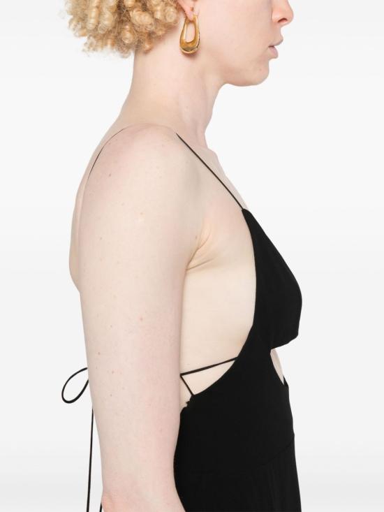  생로랑 미디 원피스 685231Y103W black - SAINT LAURENT