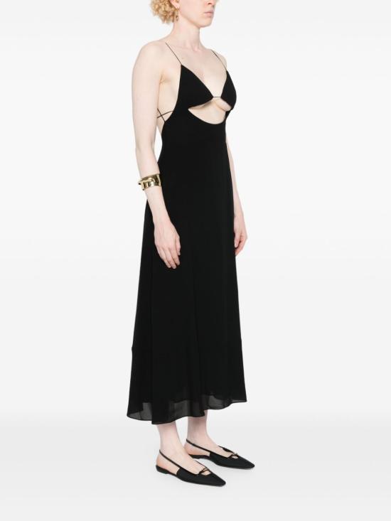  생로랑 미디 원피스 685231Y103W black - SAINT LAURENT