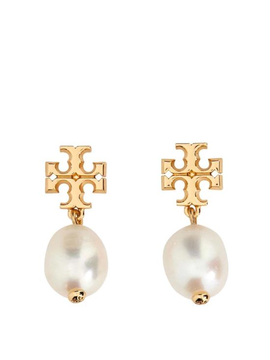 26SS 토리버치 Kira 펄 드랍 이어링 65156709 Gold