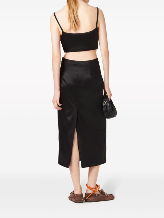  미우미우 민소매 티셔츠 MT2012SOOO15AQ black - MIU MIU