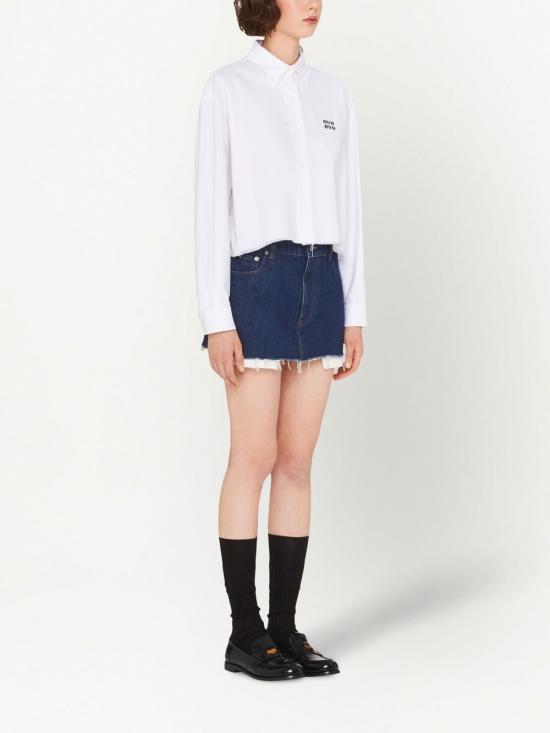  미우미우 데님 스커트 GWD27811D9 blue - MIU MIU