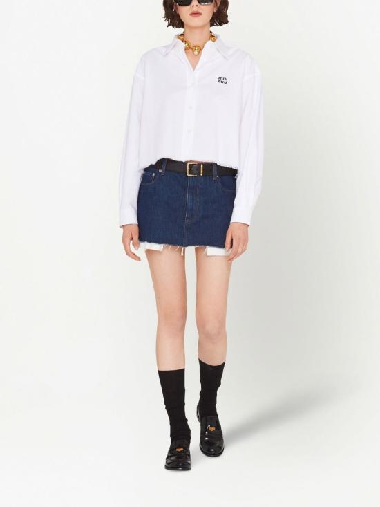  미우미우 데님 스커트 GWD27811D9 blue - MIU MIU