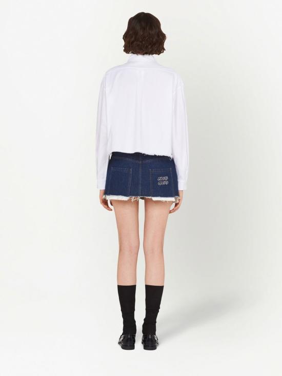  미우미우 데님 스커트 GWD27811D9 blue - MIU MIU