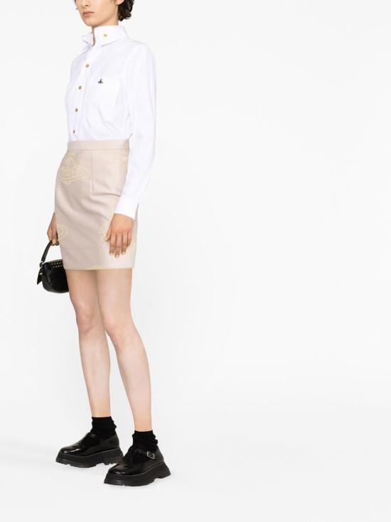  비비안웨스트우드 미디 스커트 1K01000JW00F1 beige - VIVIENNE WESTWOOD
