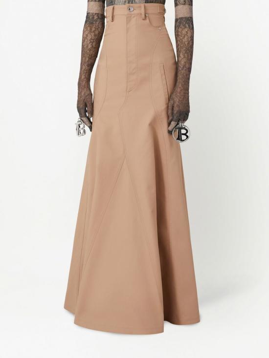 버버리 롱 스커트 8072129 beige - BURBERRY