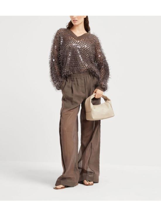  브루넬로 쿠치넬리 스웨터 M8ER23102C8705 brown - BRUNELLO CUCINELLI